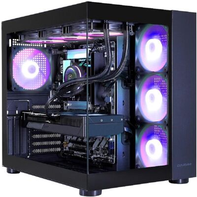 Hyrican COUGAR FV150 BK 8164 Core Ultra 5 250KF Plus WAK 32 Go DDR5 1 To SSD RTX 5070 (1000 Go, 32 Go, GeForce RTX 5070), PC, Noir Hyrican COUGAR FV150 BK 8164 Core Ultra 5 250KF Plus WAK 32 Go DDR5 1 To SSD RTX 5070 (1000 Go, 32 Go, GeForce RTX 5070), PC, Noir