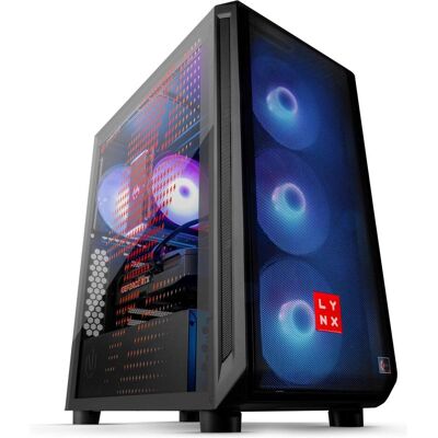 LYNX Dynamo Eclot Ryzen 7 7800X3D 32GB 1T SSD NVMe RTX 5070 12G W11 Home (1000 Go, 32 Go, AMD Ryzen 7 7800X3D, GeForce RTX 5070), PC, Noir LYNX Dynamo Eclot Ryzen 7 7800X3D 32GB 1T SSD NVMe RTX 5070 12G W11 Home (1000 Go, 32 Go, AMD Ryzen 7 7800X3D, GeForce RTX 5070), PC, Noir