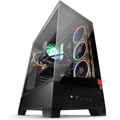 LYNX Challenger Ryzen 5 9600X 32GB 1TB SSD NVMe RTX 5060 Ti 8G W11 Home (1000 Go, 32 Go, AMD Ryzen 5 9600X, GeForce RTX 5060 Ti), PC, Noir LYNX Challenger Ryzen 5 9600X 32GB 1TB SSD NVMe RTX 5060 Ti 8G W11 Home (1000 Go, 32 Go, AMD Ryzen 5 9600X, GeForce RTX 5060 Ti), PC, Noir