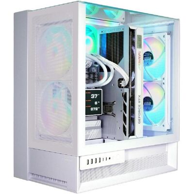 Hyrican COUGAR OmnyX WT 8125 Ryzen 9 9950X3D WAK 32 Go DDR5 SSD 2 To RTX 5090 (2000 Go, 32 Go, GeForce RTX 5090), PC, Blanc Hyrican COUGAR OmnyX WT 8125 Ryzen 9 9950X3D WAK 32 Go DDR5 SSD 2 To RTX 5090 (2000 Go, 32 Go, GeForce RTX 5090), PC, Blanc