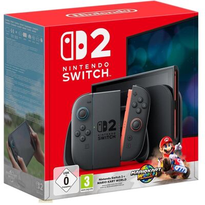 Nintendo Switch 2 + Mario Kart World-Set, Console de jeu, Noir Nintendo Switch 2 + Mario Kart World-Set, Console de jeu, Noir