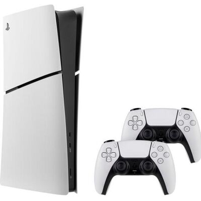 Sony PlayStation 5 Slim Digital Edition Bundle, Console de jeu, Noir, Blanc Sony PlayStation 5 Slim Digital Edition Bundle, Console de jeu, Noir, Blanc