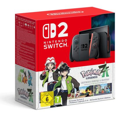 Nintendo Switch 2 + Pokémon Legenden: Z-A-Set, Console de jeu, Noir Nintendo Switch 2 + Pokémon Legenden: Z-A-Set, Console de jeu, Noir