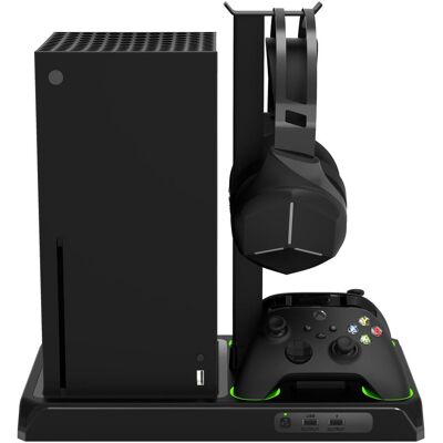 IMP DLX Multi Function Charger Tower XBOX S/X (Xbox Series S, Xbox Series X), Manette : accessoires, Noir IMP DLX Multi Function Charger Tower XBOX S/X (Xbox Series S, Xbox Series X), Manette : accessoires, Noir