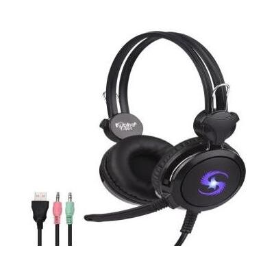 NoName T-591 Casque de jeu, 40 m, pilote, câble de 1,8 m, 2 x 3,5 mm audio/micro + USB, noir (Filaire), Casque gaming, Noir NoName T-591 Casque de jeu, 40 m, pilote, câble de 1,8 m, 2 x 3,5 mm audio/micro + USB, noir (Filaire), Casque gaming, Noir