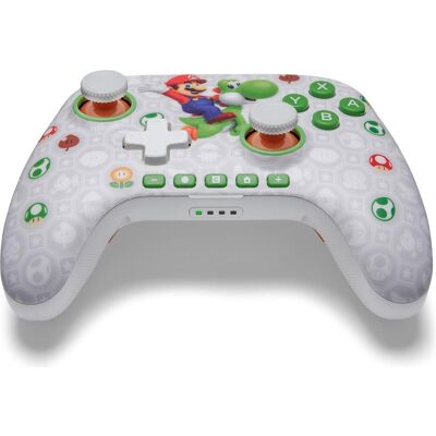 PowerA Advantage Wirel. Controller NSGP0569 NSW2, Super Mario + Yoshi (Switch, Switch 2, Switch Lite), Manette, Multicolore, Blanc PowerA Advantage Wirel. Controller NSGP0569 NSW2, Super Mario + Yoshi (Switch, Switch 2, Switch Lite), Manette, Multicolore, Blanc