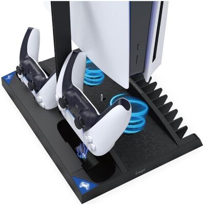 iLike iPega P5013 Charger and Cooling Station for PS5 and PS5 Controller Black (Damaged Package) (PS5), Manette : accessoires, Noir iLike iPega P5013 Charger and Cooling Station for PS5 and PS5 Controller Black (Damaged Package) (PS5), Manette : accessoires, Noir