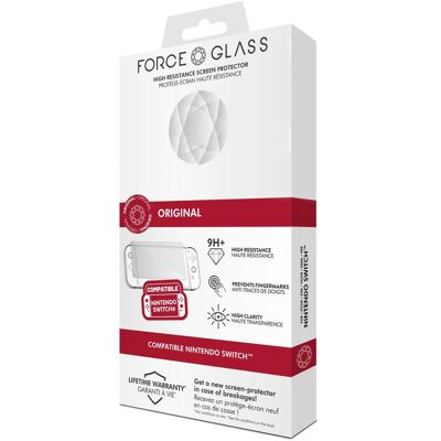 Bigben Nintendo Switch Force Glass - Protecteur d'écran en verre 9H+ V2, Film de protection des appareils Bigben Nintendo Switch Force Glass - Protecteur d'écran en verre 9H+ V2, Film de protection des appareils