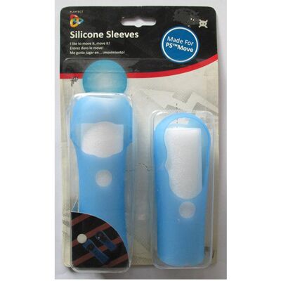 Playfect Kit Guscio in Silicone Blu PSMove, Manette : accessoires, Bleu Playfect Kit Guscio in Silicone Blu PSMove, Manette : accessoires, Bleu