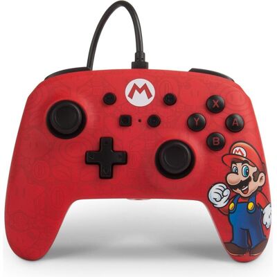 PowerA Contrôleur filaire - Mario Edition (Switch), Manette, Noir, Rouge PowerA Contrôleur filaire - Mario Edition (Switch), Manette, Noir, Rouge