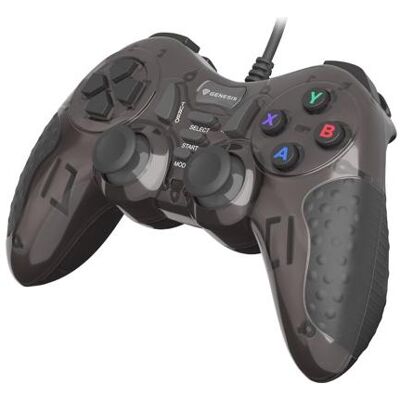Genesis Manette filaire MANGAN 200, pour PC, avec fonction de vibration, noire (PC), Manette, Noir Genesis Manette filaire MANGAN 200, pour PC, avec fonction de vibration, noire (PC), Manette, Noir
