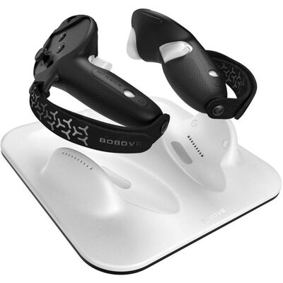 Bobovr CD3 Controller Charging Combo - For Quest 3 & 3S, VR + AR : accessoires, Blanc Bobovr CD3 Controller Charging Combo - For Quest 3 & 3S, VR + AR : accessoires, Blanc