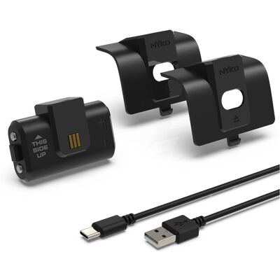 Nyko ower Kit For Xbox Series X/S and Xbox One Spiele-Controllerbatterie (Xbox One S, Xbox Series S, Xbox Series X), Manette : accessoires, Noir Nyko ower Kit For Xbox Series X/S and Xbox One Spiele-Controllerbatterie (Xbox One S, Xbox Series S, Xbox Series X), Manette : accessoires, Noir