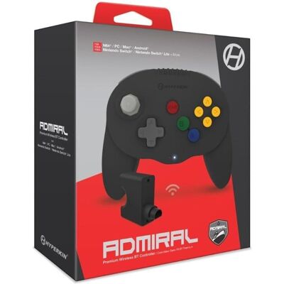 Hyperkin - Manette sans fil Admiral Premium (Space Black) (Android, iOS, Mac, PC), Manette, Noir Hyperkin - Manette sans fil Admiral Premium (Space Black) (Android, iOS, Mac, PC), Manette, Noir