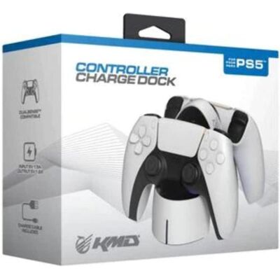 retro-bit Station de charge Playstation 5 (PS5), Manette : accessoires, Blanc retro-bit Station de charge Playstation 5 (PS5), Manette : accessoires, Blanc