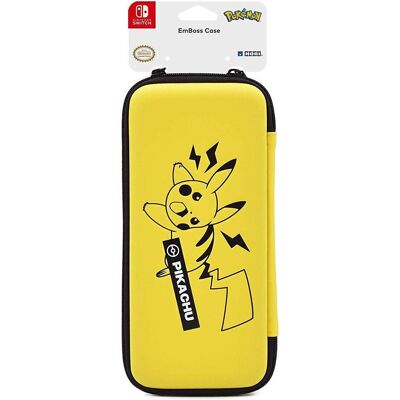 HORI Étui pour Nintendo Emboss Pikachu (Switch), Autres accessoires gaming, Jaune HORI Étui pour Nintendo Emboss Pikachu (Switch), Autres accessoires gaming, Jaune