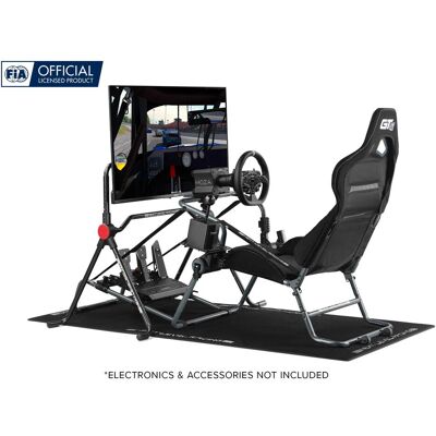 Next Level Racing GT Lite Pro Foldable Cockpit, Rig pour simulateur, Noir, Gris Next Level Racing GT Lite Pro Foldable Cockpit, Rig pour simulateur, Noir, Gris