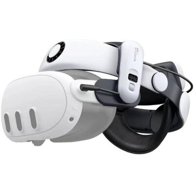 Bobovr S3 PRO Battery Relief Strap pour Meta Quest 3, VR + AR : accessoires, Noir, Blanc Bobovr S3 PRO Battery Relief Strap pour Meta Quest 3, VR + AR : accessoires, Noir, Blanc