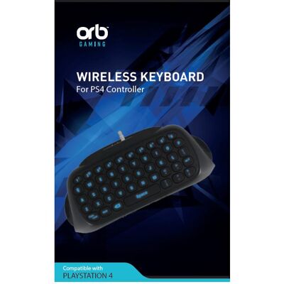 ORB Clavier contrôleur Playstation 4 Bleu Blacklit (PS4), Manette, Noir ORB Clavier contrôleur Playstation 4 Bleu Blacklit (PS4), Manette, Noir