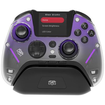 IMP Tech - Manette DLX HE MAX sans fil/filaire/Bluetooth - Violet et noir (Android, iOS, PC, PS4, Switch), Manette, Noir, Violet IMP Tech - Manette DLX HE MAX sans fil/filaire/Bluetooth - Violet et noir (Android, iOS, PC, PS4, Switch), Manette, Noir, Violet
