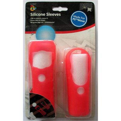 Playfect Kit Guscio in Silicone Rosso PSMove, Manette : accessoires, Rouge Playfect Kit Guscio in Silicone Rosso PSMove, Manette : accessoires, Rouge