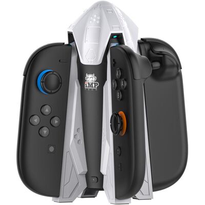 IMP Chargeur LED Rocket Dock pour Switch JoyCon 2 (Switch 2), Manette : accessoires, Noir, Blanc IMP Chargeur LED Rocket Dock pour Switch JoyCon 2 (Switch 2), Manette : accessoires, Noir, Blanc