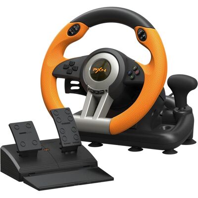 PXN V3 Pro Gaming-Lenkrad mit Pedalen Orange (PC, PS3, PS4, Switch, Xbox One S, Xbox Series S, Xbox Series X), Manette, Orange, Noir PXN V3 Pro Gaming-Lenkrad mit Pedalen Orange (PC, PS3, PS4, Switch, Xbox One S, Xbox Series S, Xbox Series X), Manette, Orange, Noir