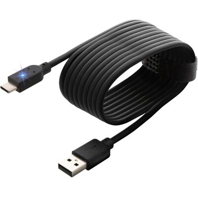 Nyko Charge Link USB/USB-C for Playstation 5 / Xbox Series X - S - 2,5 meter (PS5, Xbox Series X), Manette : accessoires, Noir Nyko Charge Link USB/USB-C for Playstation 5 / Xbox Series X - S - 2,5 meter (PS5, Xbox Series X), Manette : accessoires, Noir