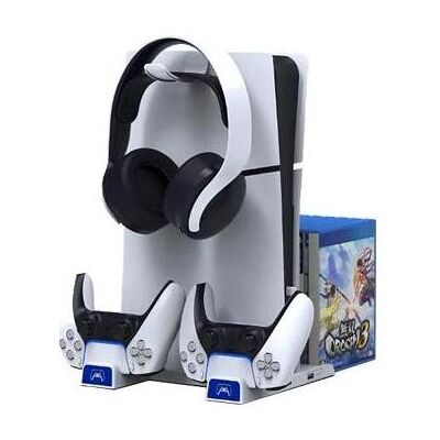 iPega P5S009 Multifunctional Charging Stand for PS5 Slim White (PS5), Manette : accessoires, Blanc, Noir iPega P5S009 Multifunctional Charging Stand for PS5 Slim White (PS5), Manette : accessoires, Blanc, Noir