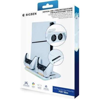 Nacon Gaming Ladestation mit Lüfter (PS5), Manette : accessoires, Blanc Nacon Gaming Ladestation mit Lüfter (PS5), Manette : accessoires, Blanc
