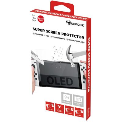 Subsonic Super protecteur d'écran en verre trempé pour Nintendo Switch OLED, Film de protection des appareils Subsonic Super protecteur d'écran en verre trempé pour Nintendo Switch OLED, Film de protection des appareils
