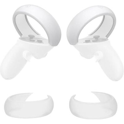 KIWI design Couverture de protection du contrôleur Q26-2.1 for Meta Quest 2 White, VR + AR : accessoires, Blanc KIWI design Couverture de protection du contrôleur Q26-2.1 for Meta Quest 2 White, VR + AR : accessoires, Blanc