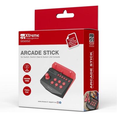 Xtreme Manette de jeux vidéo pour Nintendo Switch Arcade, Gaming rétro, Rouge, Noir Xtreme Manette de jeux vidéo pour Nintendo Switch Arcade, Gaming rétro, Rouge, Noir