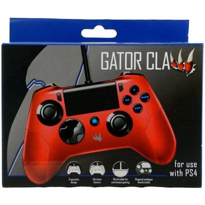 ORB Playstation 4 - Gator Claw Wired Controller (Red) () (PS4), Manette, Rouge ORB Playstation 4 - Gator Claw Wired Controller (Red) () (PS4), Manette, Rouge