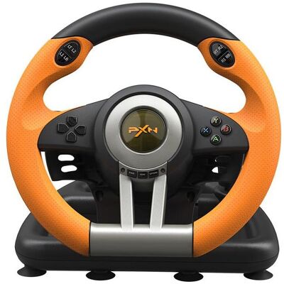 PXN V3 Pro Gaming-Lenkrad mit Pedalen Orange (PC, PS3, PS4, Switch, Xbox One S, Xbox Series S, Xbox Series X), Manette, Orange, Noir PXN V3 Pro Gaming-Lenkrad mit Pedalen Orange (PC, PS3, PS4, Switch, Xbox One S, Xbox Series S, Xbox Series X), Manette, Orange, Noir