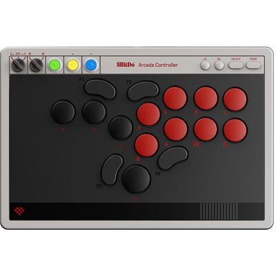 8bitdo Arcade Controller (PC, Switch, Switch 2), Manette, Gris, Noir 8bitdo Arcade Controller (PC, Switch, Switch 2), Manette, Gris, Noir