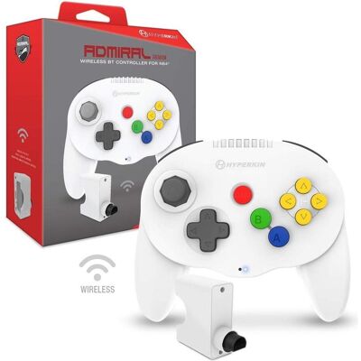 Hyperkin - Manette sans fil Admiral Premium (blanc) (Android, Mac, PC, Switch, Switch Lite), Manette, Blanc Hyperkin - Manette sans fil Admiral Premium (blanc) (Android, Mac, PC, Switch, Switch Lite), Manette, Blanc