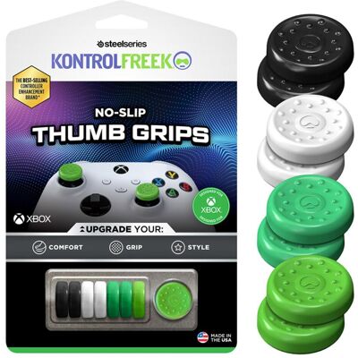 SteelSeries No-Slip Thumbgrip 8-pack - XBX (Xbox 360, Xbox One S, Xbox Series S, Xbox Series X), Manette : accessoires, Noir, Vert, Blanc SteelSeries No-Slip Thumbgrip 8-pack - XBX (Xbox 360, Xbox One S, Xbox Series S, Xbox Series X), Manette : accessoires, Noir, Vert, Blanc