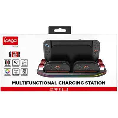 iLike iPega SW2210 Multifunkčný Nabíjací RGB Stojan pre Nintendo Switch 2, Noir (Switch 2), Manette : accessoires, Noir iLike iPega SW2210 Multifunkčný Nabíjací RGB Stojan pre Nintendo Switch 2, Noir (Switch 2), Manette : accessoires, Noir