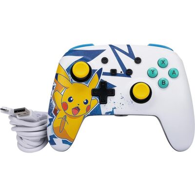 PowerA Manette filaire améliorée pour Nintendo Switch - Pikachu High Voltage (Switch), Manette, Multicolore PowerA Manette filaire améliorée pour Nintendo Switch - Pikachu High Voltage (Switch), Manette, Multicolore