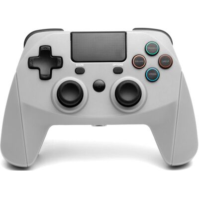 Snakebyte Pad 4 S Wireless PS4 Controller - gris (PS4), Manette, Blanc Snakebyte Pad 4 S Wireless PS4 Controller - gris (PS4), Manette, Blanc