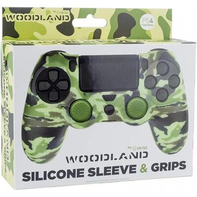Blade Housse de protection PS4 Silicone Skin + Grips Camo Woodland (PS4), Manette : accessoires, Vert, Marron Blade Housse de protection PS4 Silicone Skin + Grips Camo Woodland (PS4), Manette : accessoires, Vert, Marron