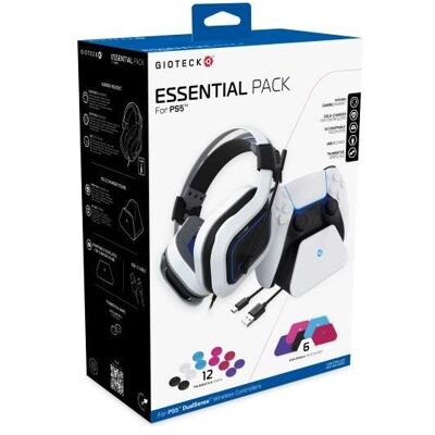 Gioteck Pack Essentiel Galaxy (PS5), Manette : accessoires, Multicolore Gioteck Pack Essentiel Galaxy (PS5), Manette : accessoires, Multicolore