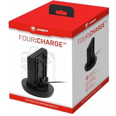 Snakebyte Nintendo Switch Four Charger Chargeur Joy-Con (NSW) (Switch), Manette : accessoires, Noir Snakebyte Nintendo Switch Four Charger Chargeur Joy-Con (NSW) (Switch), Manette : accessoires, Noir
