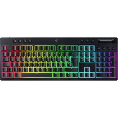 Razer BlackWidow V4 Low-profile HyperSpeed (DE, Filaire, Sans fil), Clavier, Noir Razer BlackWidow V4 Low-profile HyperSpeed (DE, Filaire, Sans fil), Clavier, Noir