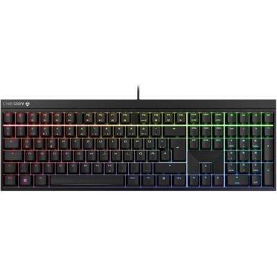 CHERRY MX 2.0S RGB MX rouge (DE, Filaire), Clavier, Multicolore, Noir CHERRY MX 2.0S RGB MX rouge (DE, Filaire), Clavier, Multicolore, Noir