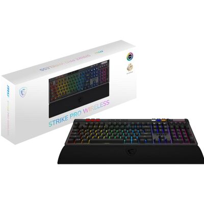 MSI Strike Pro W Silent Fr (FR, Sans fil), Clavier, Noir MSI Strike Pro W Silent Fr (FR, Sans fil), Clavier, Noir