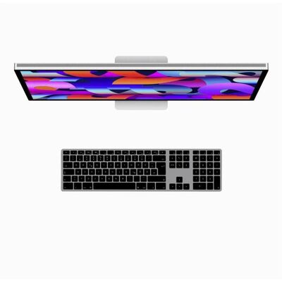 Matias Draadloos USB-C Aluminium Toetsenbord voor Mac Duits QWERTZ Space Gray (FK418DCB-DE) (DE, Sans fil), Clavier, Gris Matias Draadloos USB-C Aluminium Toetsenbord voor Mac Duits QWERTZ Space Gray (FK418DCB-DE) (DE, Sans fil), Clavier, Gris
