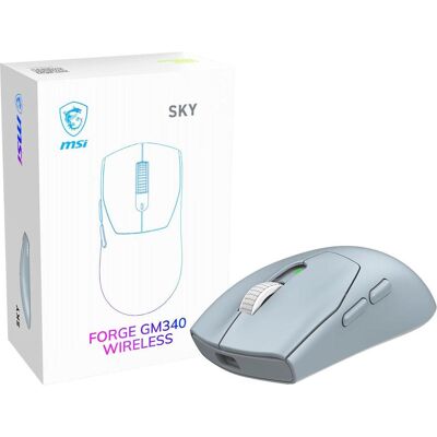 MSI Forge Gm340 Wireless Sky (Sans fil), Souris, Bleu MSI Forge Gm340 Wireless Sky (Sans fil), Souris, Bleu