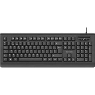 Nilox Modèle NXKDNIE001T - Clavier avec lecteur de cartes Nilox Modèle NXKDNIE001T - Clavier avec lecteur de cartes